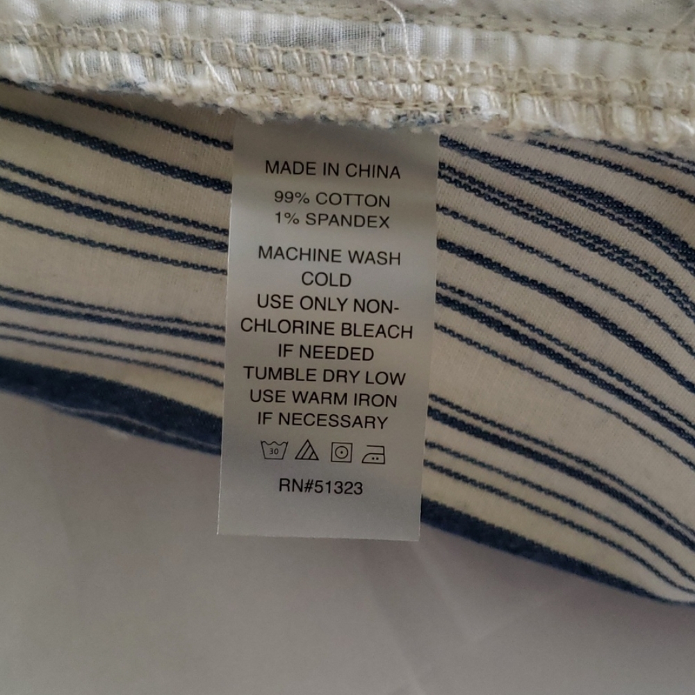 NEW Skirt Jean Classic Striped Denim Business Casual Mini Women's 10, 12 - Picture 10 of 14
